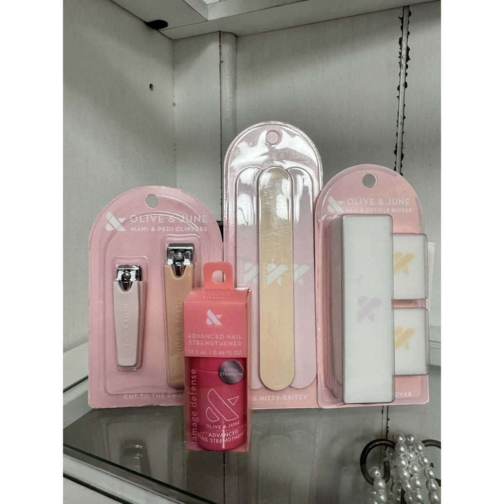 Olive‎ & June Nail Care Bundle Clipper File Buffer Strengthener Set